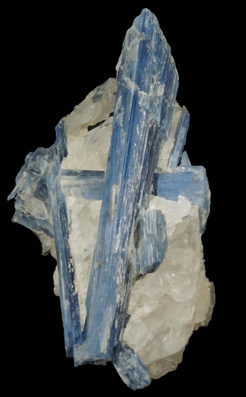 Kyanite in Quartz from Barra do Salinas, Coronel Murta, Minas Gerais, Brazil