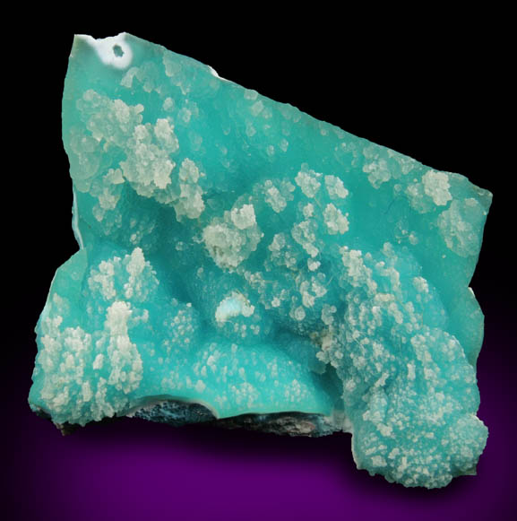 Quartz var. Chalcedony over Chrysocolla from Bisbee, Warren District, Cochise County, Arizona