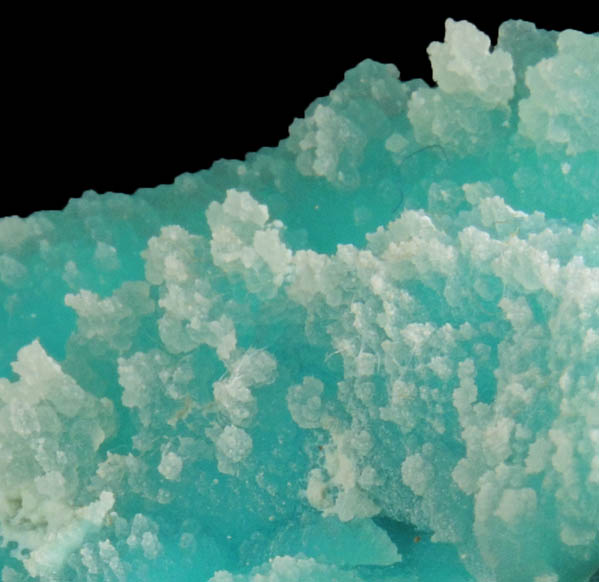 Quartz var. Chalcedony over Chrysocolla from Bisbee, Warren District, Cochise County, Arizona