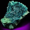 Spangolite with Brochantite from Blanchard Mine, Hansonburg District, 8.5 km south of Bingham, Socorro County, New Mexico