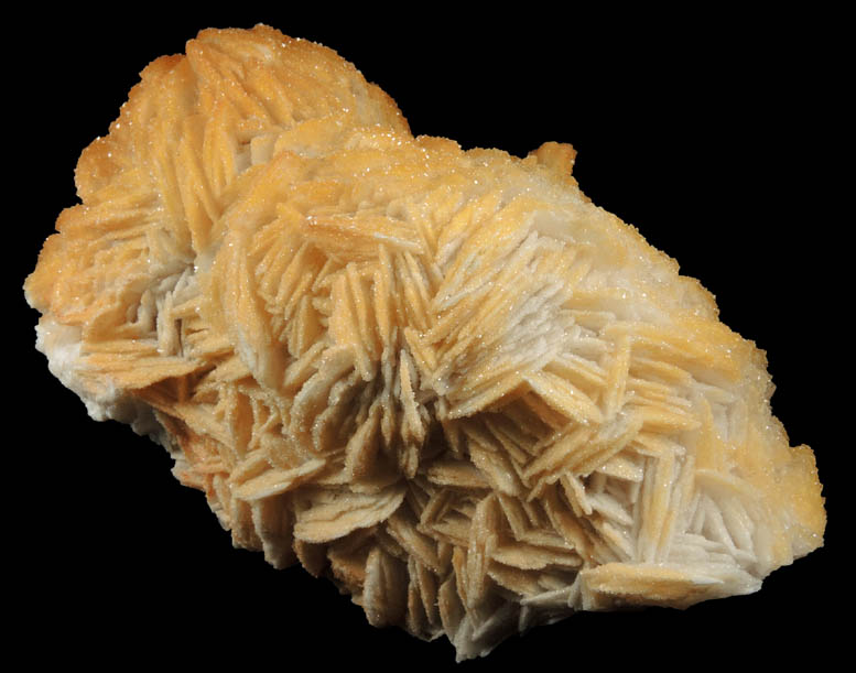 Barite coated with Vanadinite and Quartz from Mibladen, Haute Moulouya Basin, Zeida-Aouli-Mibladen belt, Midelt Province, Morocco