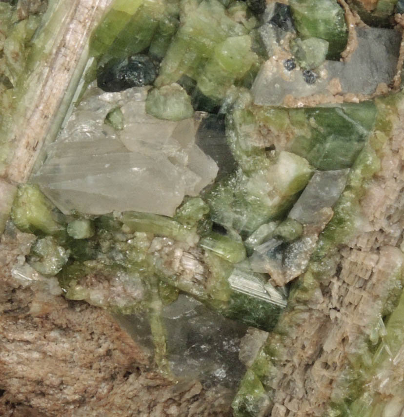 Elbaite Tourmaline in Quartz from Mount Apatite, Auburn, Androscoggin County, Maine