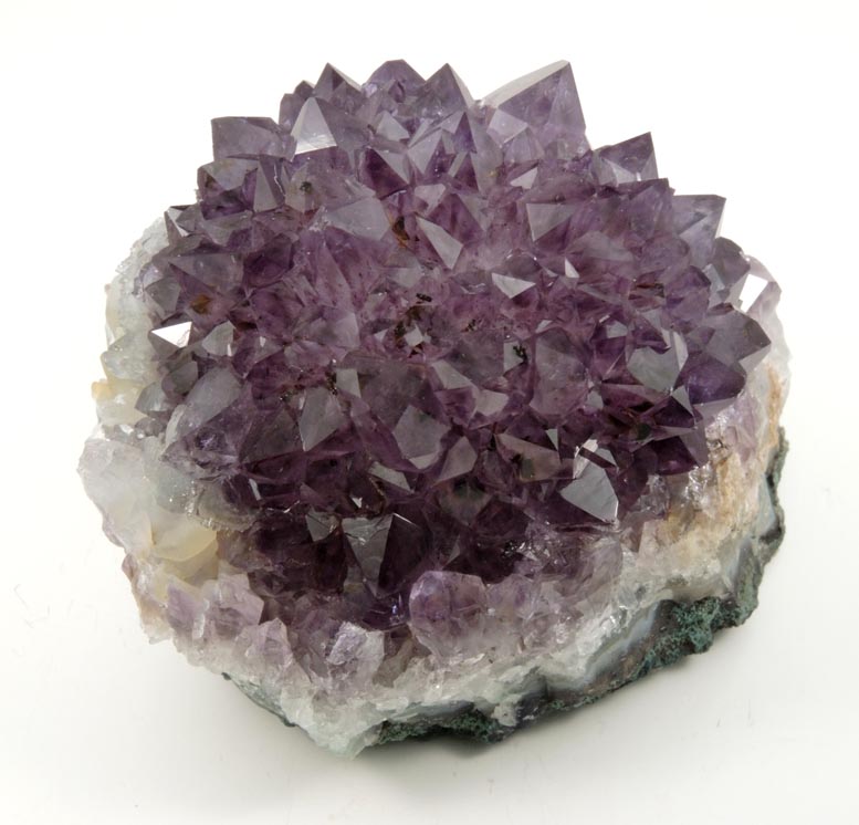 Quartz var. Amethyst with minor Goethite inclusions from Catalan Agate-Amethyst District, Southern Paran Basalt Basin, Artigas, Uruguay