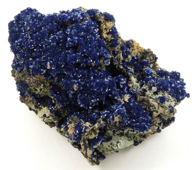 Azurite from Morenci Mine, 4750' level, Lone Star Area, Clifton District, Greenlee County, Arizona