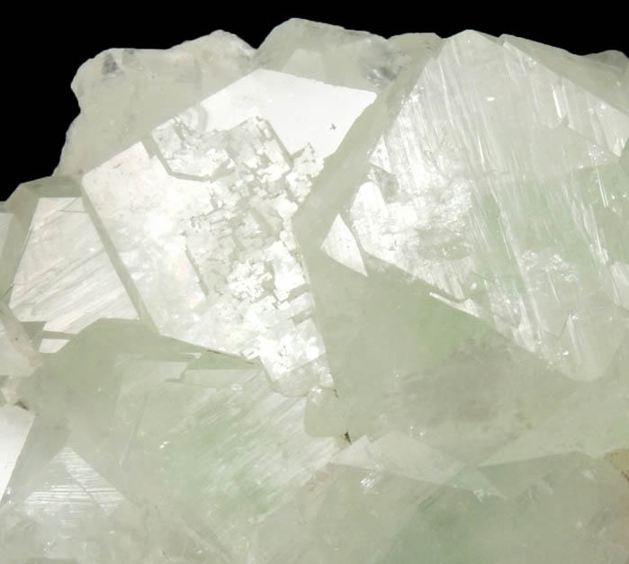 Apophyllite (with green zones) from Jalgaon, Maharashtra, India