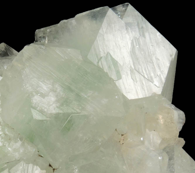 Apophyllite (with green zones) from Jalgaon, Maharashtra, India