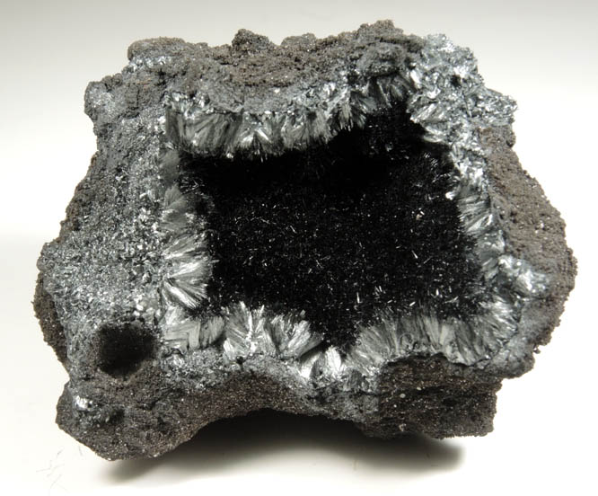 Pyrolusite from Imini, Amerzgane Cercle, Ouarzazate Province, Morocco