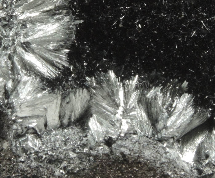 Pyrolusite from Imini, Amerzgane Cercle, Ouarzazate Province, Morocco