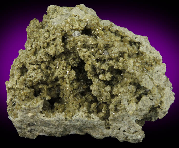 Scheelite on Vesuvianite from Blue Bird Mine, Bell District, Mineral County, Nevada