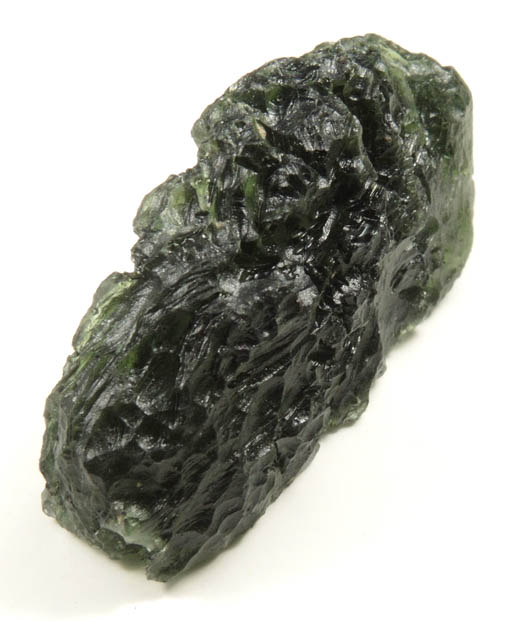 Moldavite (Tektite  natural glass caused by meteorite impact) from Vltava (Moldau) River, southern Bohemia, Czech Republic (Type Locality for Moldavite)