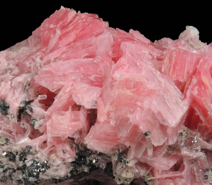 Rhodonite with minor Sphalerite, Pyrite, Quartz from San Martn Mine, Chiurucu, Huallanca District, ncash, Peru