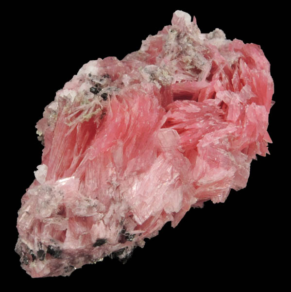 Rhodonite with minor Sphalerite, Pyrite, Quartz from San Martn Mine, Chiurucu, Huallanca District, ncash, Peru