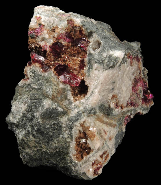 Roselite with Dolomite from Aghbar Mine, 10 km east of Bou Azzer Mine, Zagora, Dra-Tafilalet, Morocco