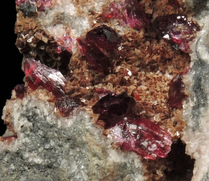 Roselite with Dolomite from Aghbar Mine, 10 km east of Bou Azzer Mine, Zagora, Dra-Tafilalet, Morocco