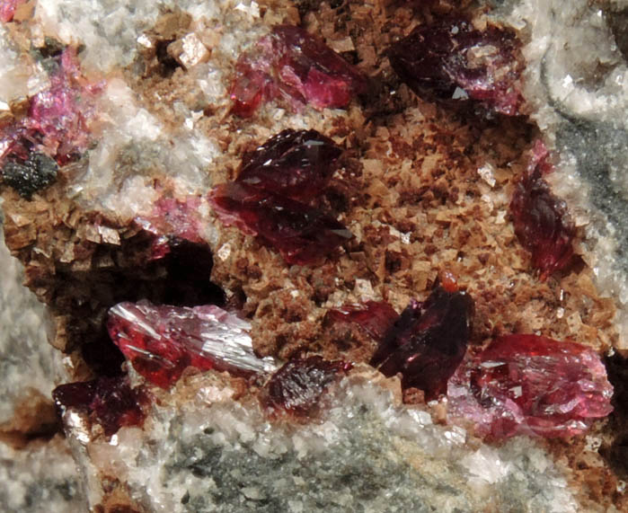 Roselite with Dolomite from Aghbar Mine, 10 km east of Bou Azzer Mine, Zagora, Dra-Tafilalet, Morocco