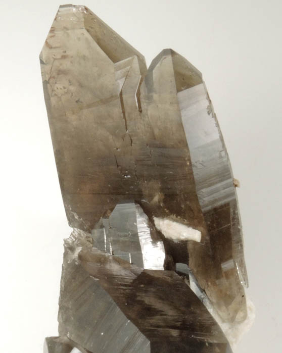 Quartz var. Smoky Quartz on Microcline from Moat Mountain, west of North Conway, Carroll County, New Hampshire