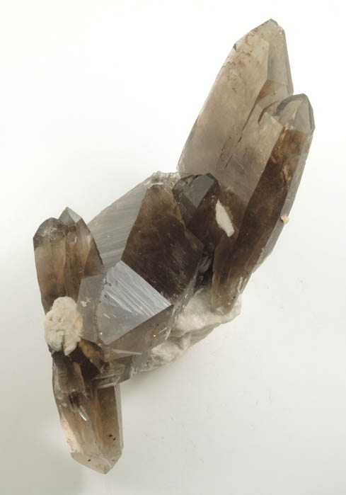Quartz var. Smoky Quartz on Microcline from Moat Mountain, west of North Conway, Carroll County, New Hampshire