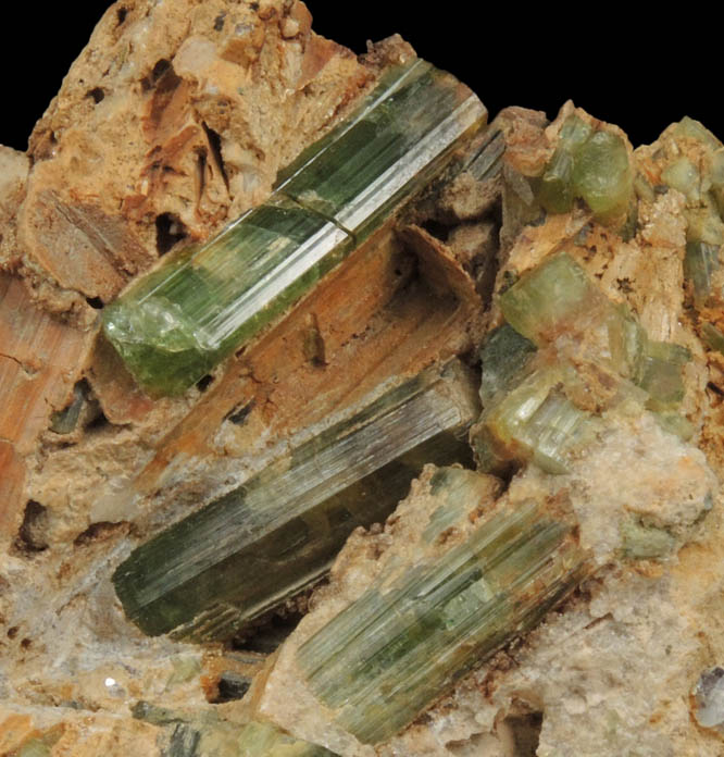 Elbaite Tourmaline in Cookeite from Mount Mica Quarry, Paris, Oxford County, Maine (Type Locality for Cookeite)