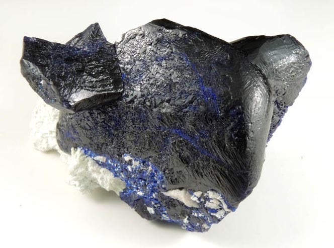 Azurite (with unusual rounded form) from Milpillas Mine, Cuitaca, Sonora, Mexico