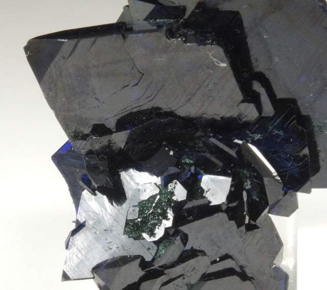 Azurite with Malachite from Milpillas Mine, Cuitaca, Sonora, Mexico