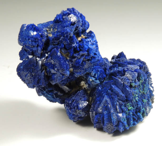 Azurite with minor Malachite from Copper Queen Mine, Bisbee, Warren District, Cochise County, Arizona