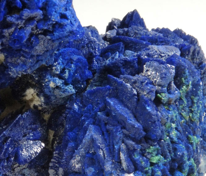 Azurite with minor Malachite from Copper Queen Mine, Bisbee, Warren District, Cochise County, Arizona