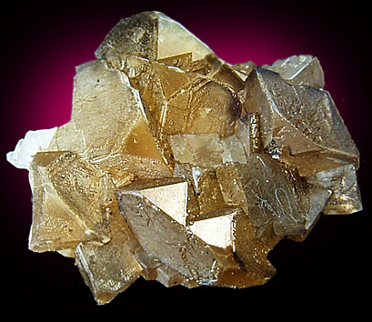 Calcite with Limonite coating from Fogle Quarry, Ottawa, Franklin County, Kansas
