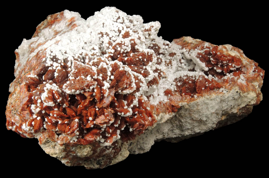 Descloizite with Dolomite from Berg Aukas Mine, 16 km ENE of Grootfontein, Otavi Mountain Land, Namibia