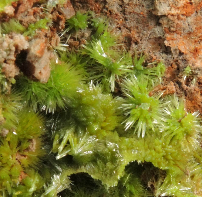 Pyromorphite from San Salvin Mine (Chaillac Mines?), Indre, Centre-Val de Loire, France