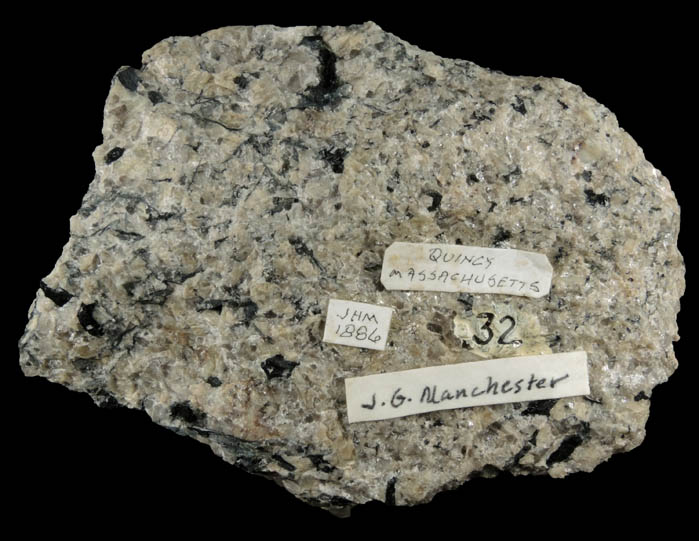 Riebeckite from Quincy, Norfolk County, Massachusetts