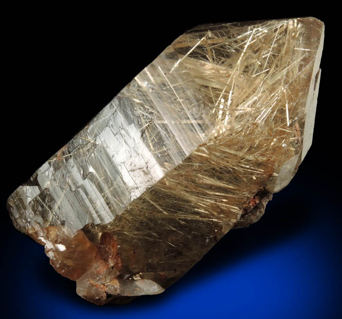 Quartz with Rutile inclusions (Rutilated Quartz) from Novo Horizonte, Bahia, Brazil