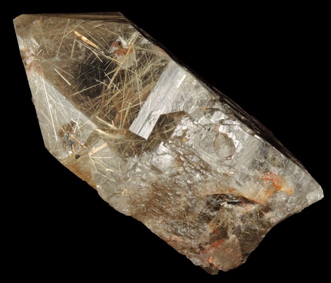 Quartz with Rutile inclusions (Rutilated Quartz) from Novo Horizonte, Bahia, Brazil