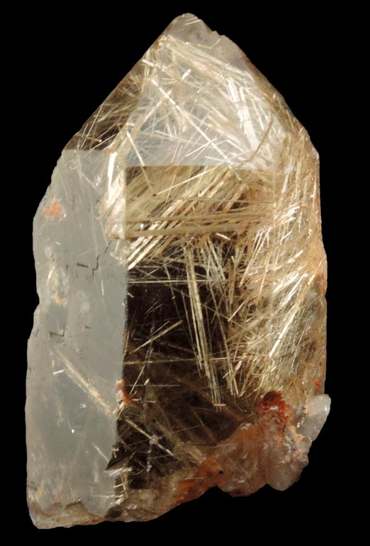 Quartz with Rutile inclusions (Rutilated Quartz) from Novo Horizonte, Bahia, Brazil