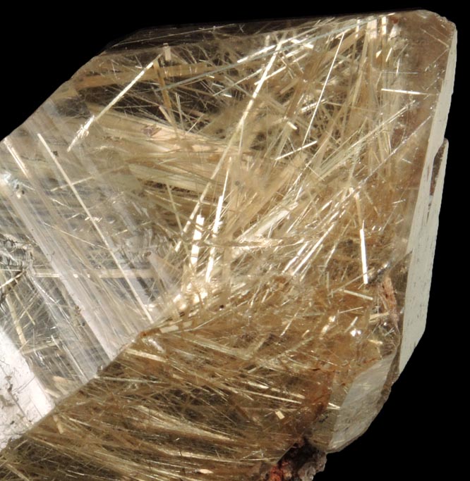 Quartz with Rutile inclusions (Rutilated Quartz) from Novo Horizonte, Bahia, Brazil