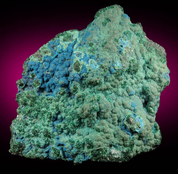 Cornetite on Chrysocolla from L'Etoile du Congo Mine, Lubumbashi, Katanga Copperbelt, Haut-Katanga Province, Democratic Republic of the Congo (Type Locality for Cornetite)