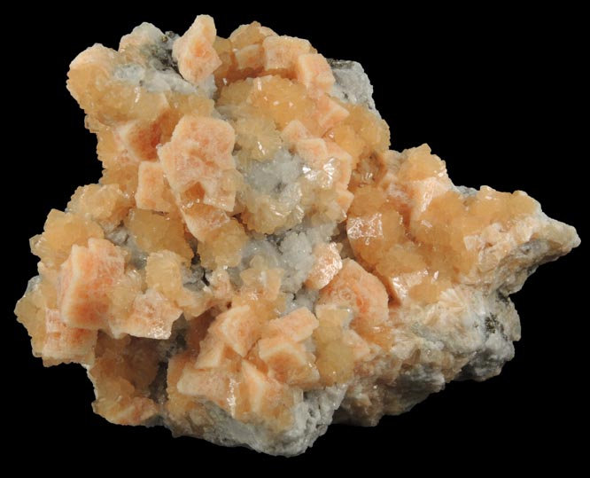 Gmelinite over Chabazite with Stellerite from Sokolovskiy Mine, Rudnyy, Kustanay Oblast, Kazakhstan