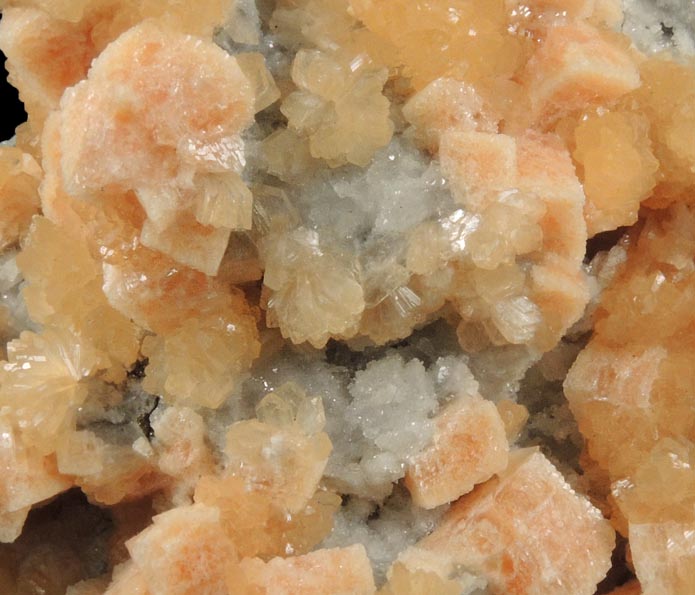 Gmelinite over Chabazite with Stellerite from Sokolovskiy Mine, Rudnyy, Kustanay Oblast, Kazakhstan