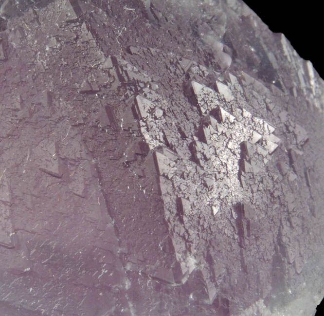 Fluorite (zoned hemispherical crystals) from De'an Mine, Wushan, 25 km north of De'an city, Jiujiang, Jiangxi, China