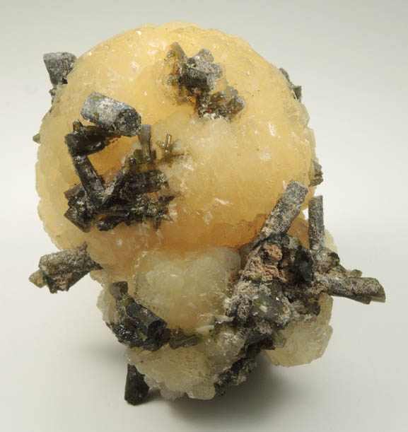 Stilbite with Epidote and Prehnite from Sandare District, Kayes Region, Mali