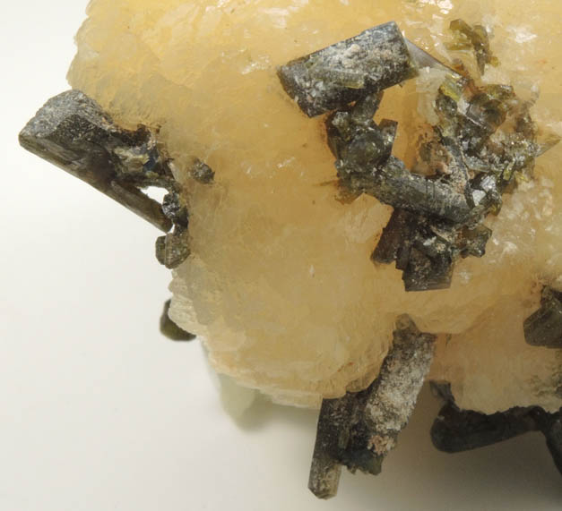 Stilbite with Epidote and Prehnite from Sandare District, Kayes Region, Mali