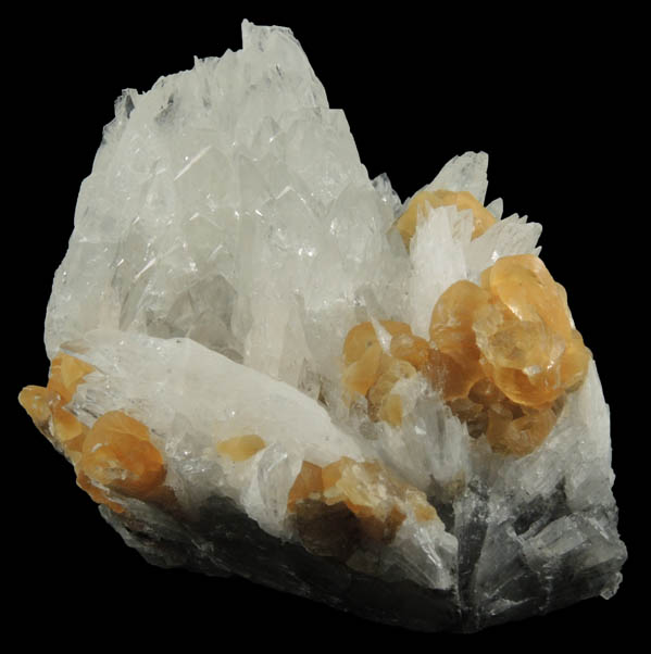 Colemanite and Calcite from Open Pit Mine, 2600' Level, Kramer Deposit, Boron, Kern County, California