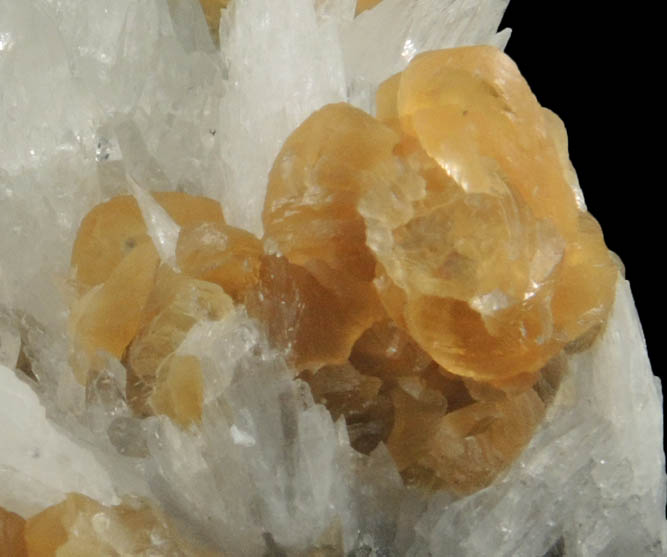 Colemanite and Calcite from Open Pit Mine, 2600' Level, Kramer Deposit, Boron, Kern County, California