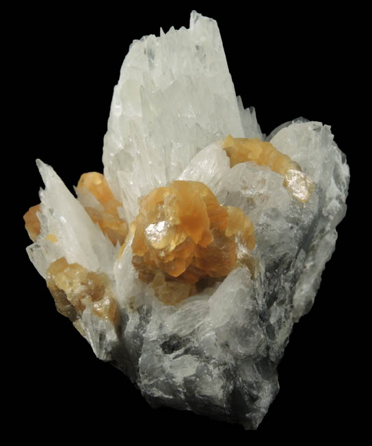 Colemanite and Calcite from Open Pit Mine, 2600' Level, Kramer Deposit, Boron, Kern County, California