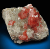 Rhodochrosite on Quartz from Uchucchaqua Mine, Oyon Province, Lima Department, Peru