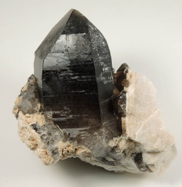 Quartz var. Smoky Quartz from Mount White, 3 km southeast of Mount Antero, Chaffee County, Colorado