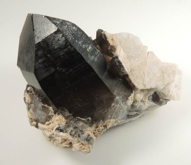 Quartz var. Smoky Quartz from Mount White, 3 km southeast of Mount Antero, Chaffee County, Colorado