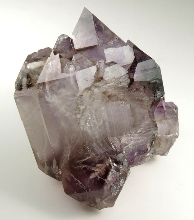 Quartz var. Smoky-Amethyst Quartz from Intergalactic Pit, Deer Hill, Stowe, Oxford County, Maine