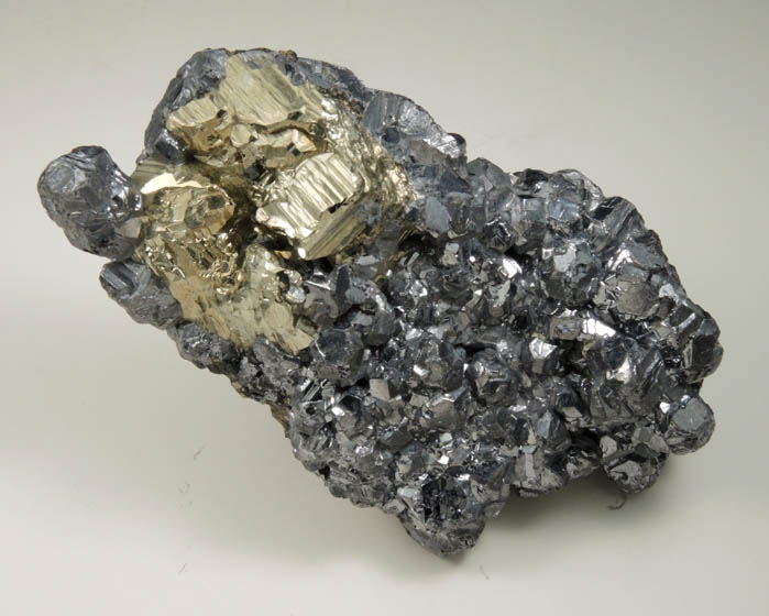 Galena, Pyrite, Sphalerite, Quartz from Huaron District, Cerro de Pasco Province, Pasco Department, Peru