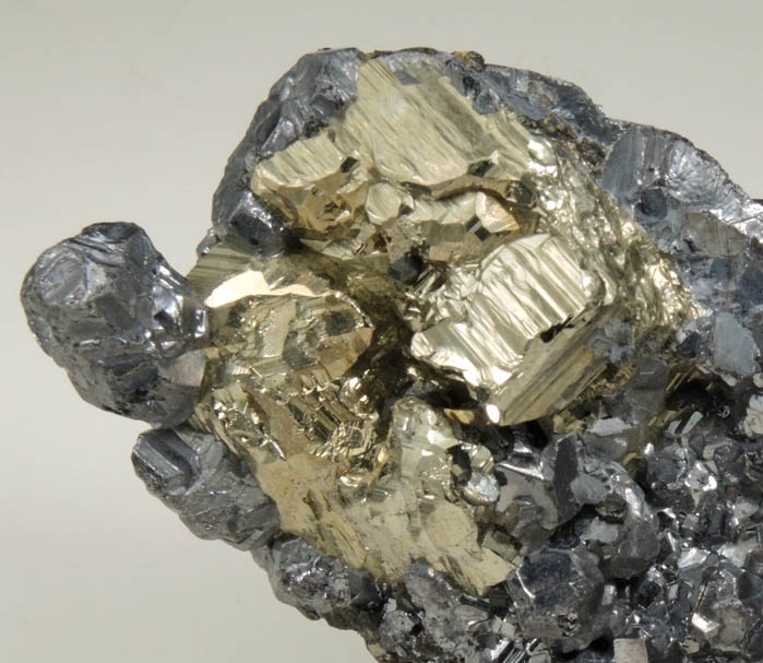 Galena, Pyrite, Sphalerite, Quartz from Huaron District, Cerro de Pasco Province, Pasco Department, Peru