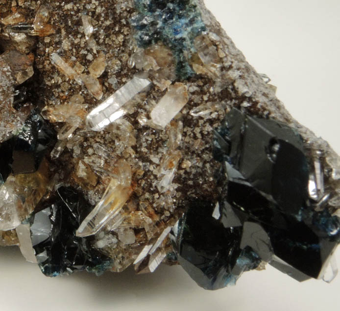 Lazulite, Siderite, Quartz from Rapid Creek, 70 km northwest of Aklavik, Yukon, Canada